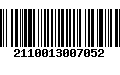 Código de Barras 2110013007052