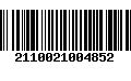 Código de Barras 2110021004852