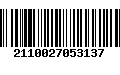 Código de Barras 2110027053137