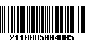 Código de Barras 2110085004805