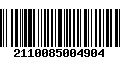 Código de Barras 2110085004904