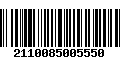 Código de Barras 2110085005550