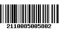 Código de Barras 2110085005802