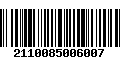 Código de Barras 2110085006007