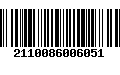 Código de Barras 2110086006051