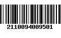 Código de Barras 2110094009501