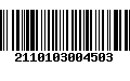 Código de Barras 2110103004503