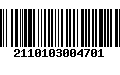 Código de Barras 2110103004701