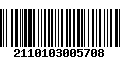 Código de Barras 2110103005708