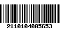 Código de Barras 2110104005653