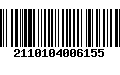 Código de Barras 2110104006155