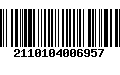 Código de Barras 2110104006957