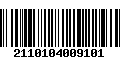 Código de Barras 2110104009101