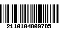 Código de Barras 2110104009705