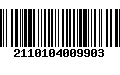 Código de Barras 2110104009903