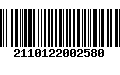 Código de Barras 2110122002580