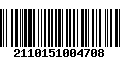 Código de Barras 2110151004708