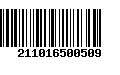 Código de Barras 211016500509