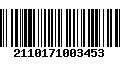 Código de Barras 2110171003453