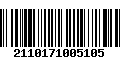 Código de Barras 2110171005105