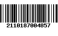 Código de Barras 2110187004857