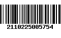 Código de Barras 2110225005754