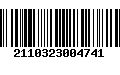 Código de Barras 2110323004741