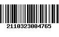 Código de Barras 2110323004765