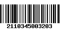 Código de Barras 2110345003203