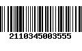 Código de Barras 2110345003555