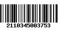 Código de Barras 2110345003753