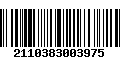 Código de Barras 2110383003975