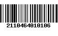 Código de Barras 2110464010106