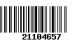 Código de Barras 21104657