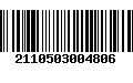 Código de Barras 2110503004806