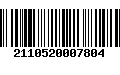 Código de Barras 2110520007804