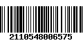 Código de Barras 2110548006575