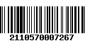 Código de Barras 2110570007267