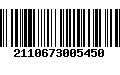 Código de Barras 2110673005450