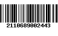 Código de Barras 2110689002443