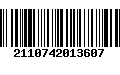 Código de Barras 2110742013607