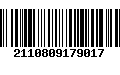 Código de Barras 2110809179017