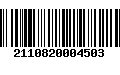 Código de Barras 2110820004503