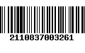 Código de Barras 2110837003261