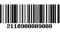 Código de Barras 2110900009008