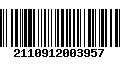 Código de Barras 2110912003957