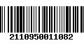 Código de Barras 2110950011082