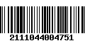 Código de Barras 2111044004751