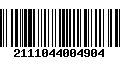 Código de Barras 2111044004904