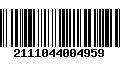 Código de Barras 2111044004959